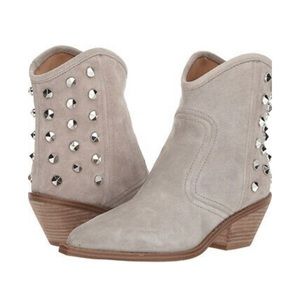 MARC FISHER Baily Roccia Athens Studded Suede Boots 8